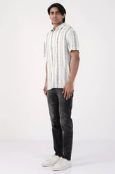 Men Short Sleeve Shirt (White)